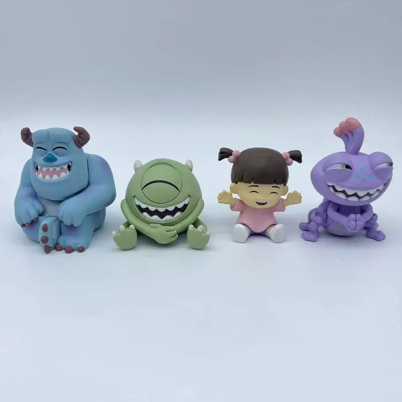 Anime Figure Monster Power Company Haha Laugh Blind Box Cute Action Figure Twisted Egg Hair Big Eyes Trendy Toys Surprise Gift view 5