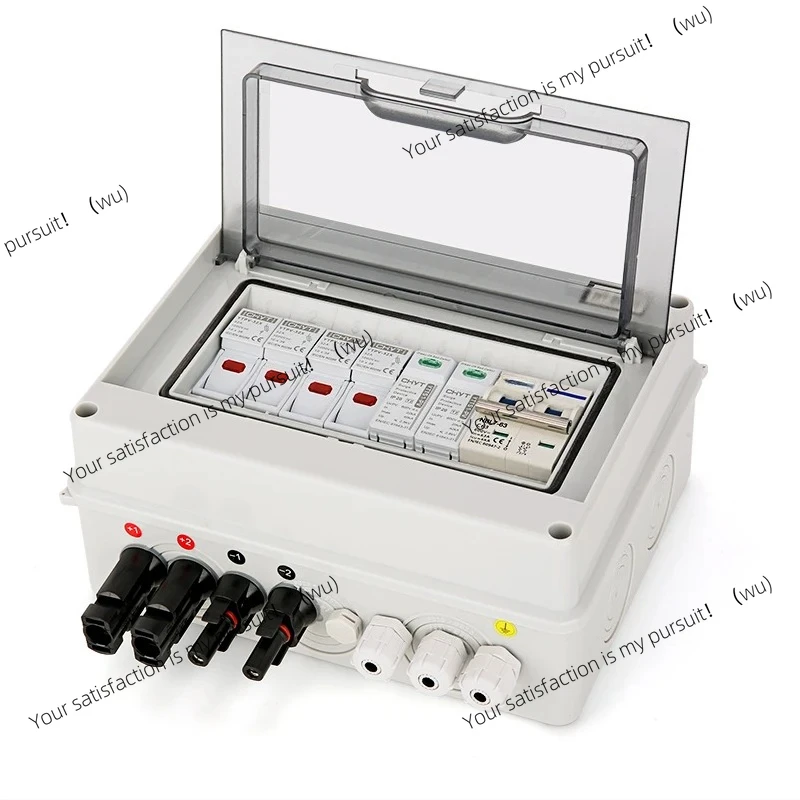 

ZOCI Solar photovoltaic combiner box 2 input 1 output DC 600V fuse MCB SPD waterproof box