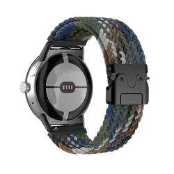 Parachute buckle woven elastic nylon strap woven watchband For Google Pixel Watch4 3 45mm band nylon Strap Google Smart Watch1/2