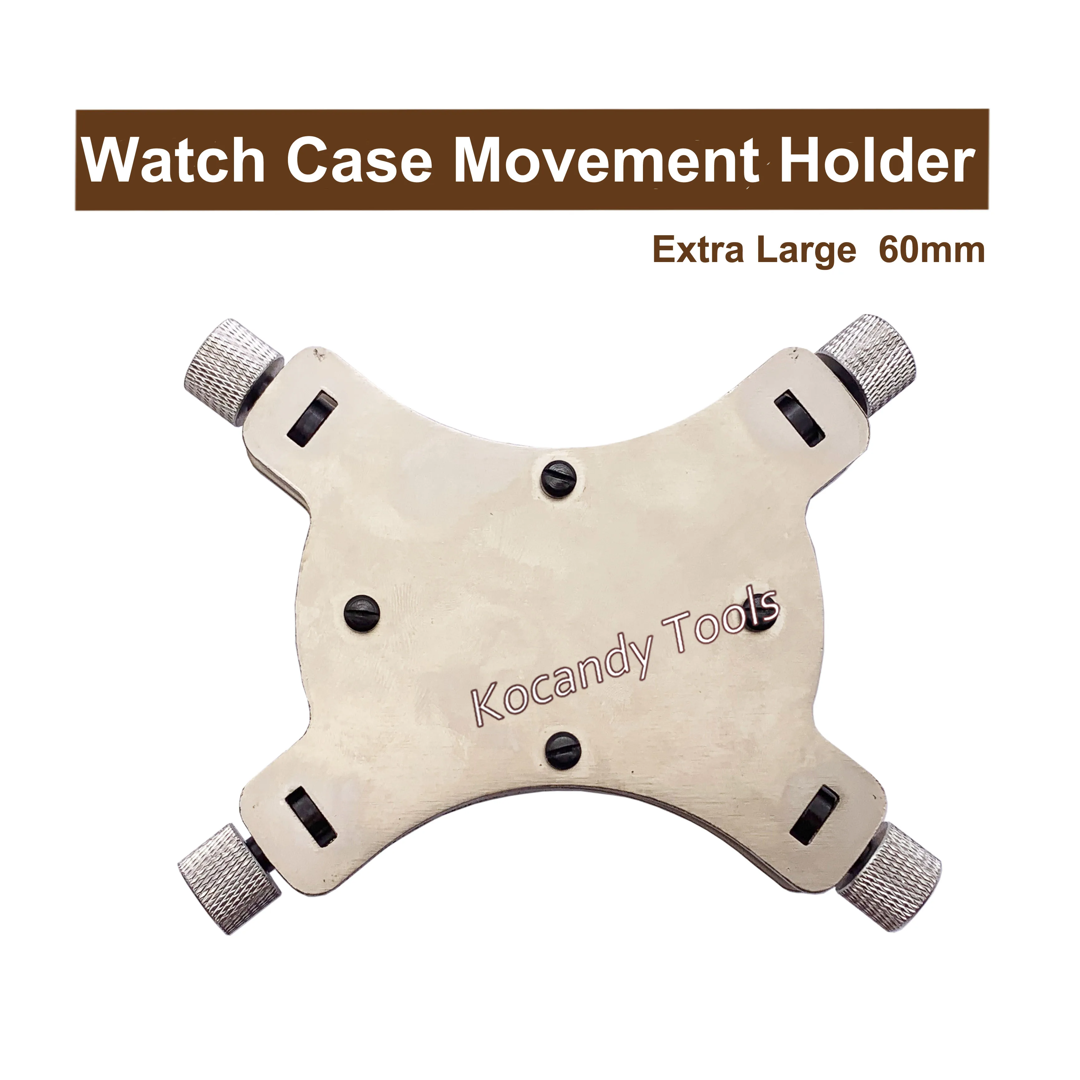Herramienta de reparación de relojes, caja de reloj, soporte de movimiento, abrazadera de tornillo, herramienta de reparación de relojero Extra grande