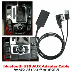 Bluetooth AUX In kabel Adapter muzyka Adapter Audio dla AU.DI A5 8T A6 4F A8 4E Q7 7L A4 Q5 koncert symfonia AMI MMI 2G System