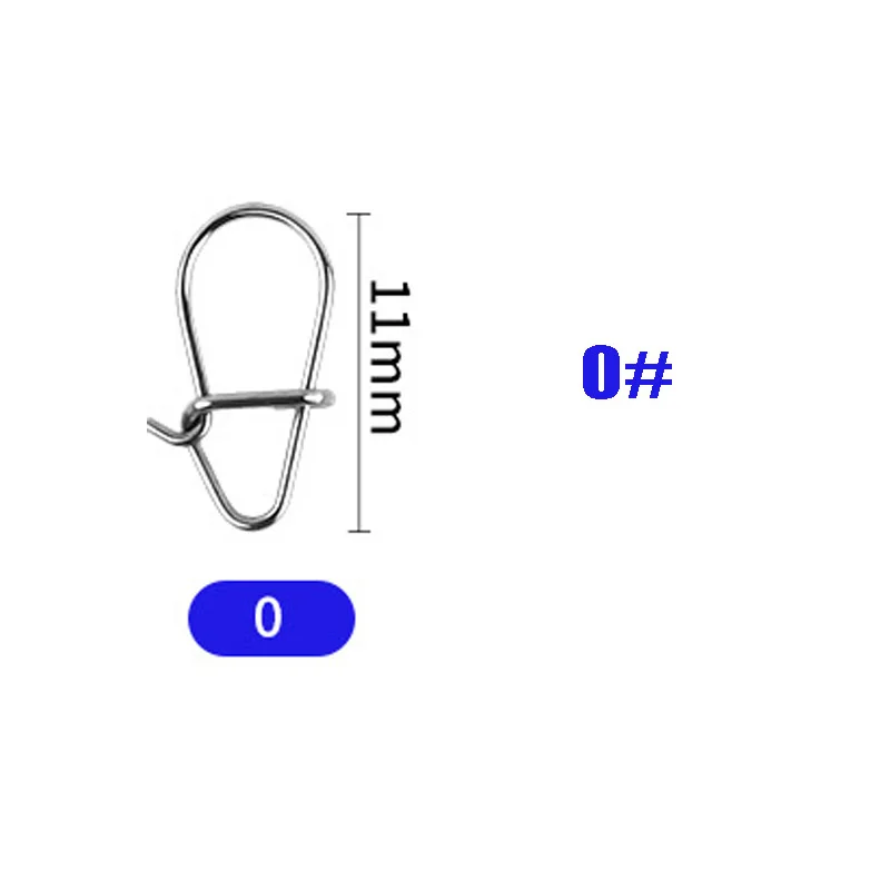 50 Stück-100 Stück 00 # -3 # Angeln Schöne Haken Snap Pin 304 Edelstahl Angeln Barrel Wirbel Köder Stecker Zubehör Pesca