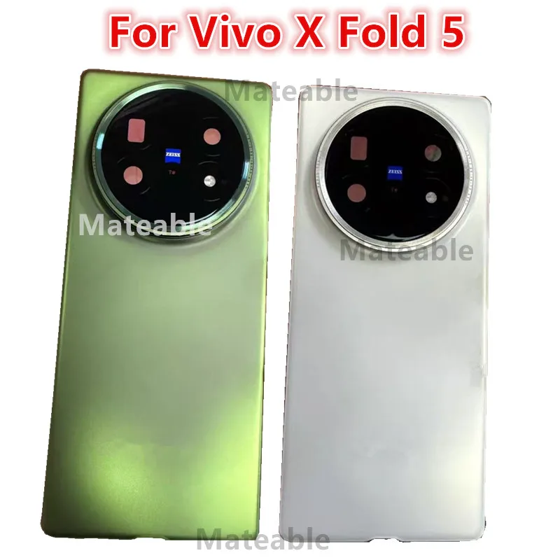 XFold5 Housing For Vivo X Fold 5 Battery Back Cover Repair Replace Door Phone Rear Case + Camera Lens V2436A V2429