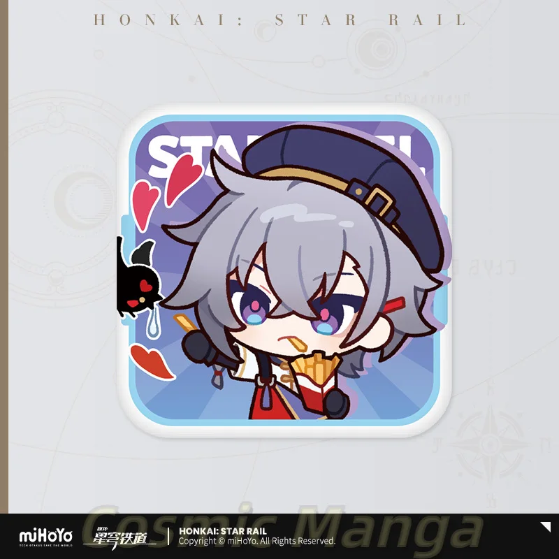 Presale Sunsyea Honkai Star Rail الرسمية Merch MiHoYo الأصلي Q نسخة شارة صفيح Jiao Qiu Feixiao مجموعة الهالوين #4