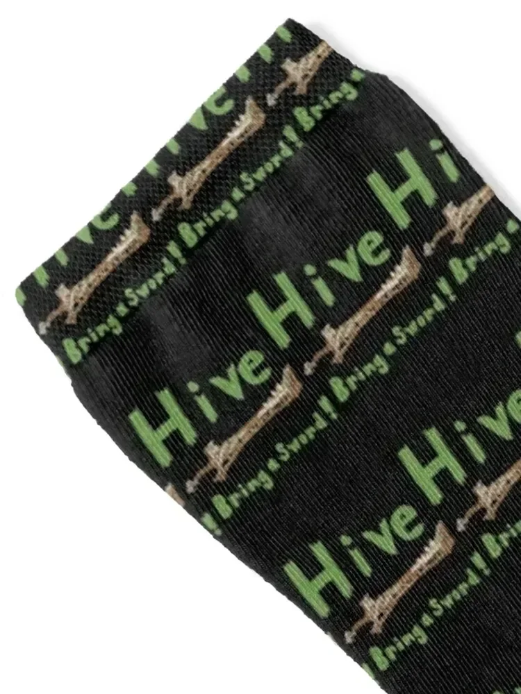 Hive, Bring a Sword Socks halloween retro sports stockings Heating sock Boy Child Socks Women's