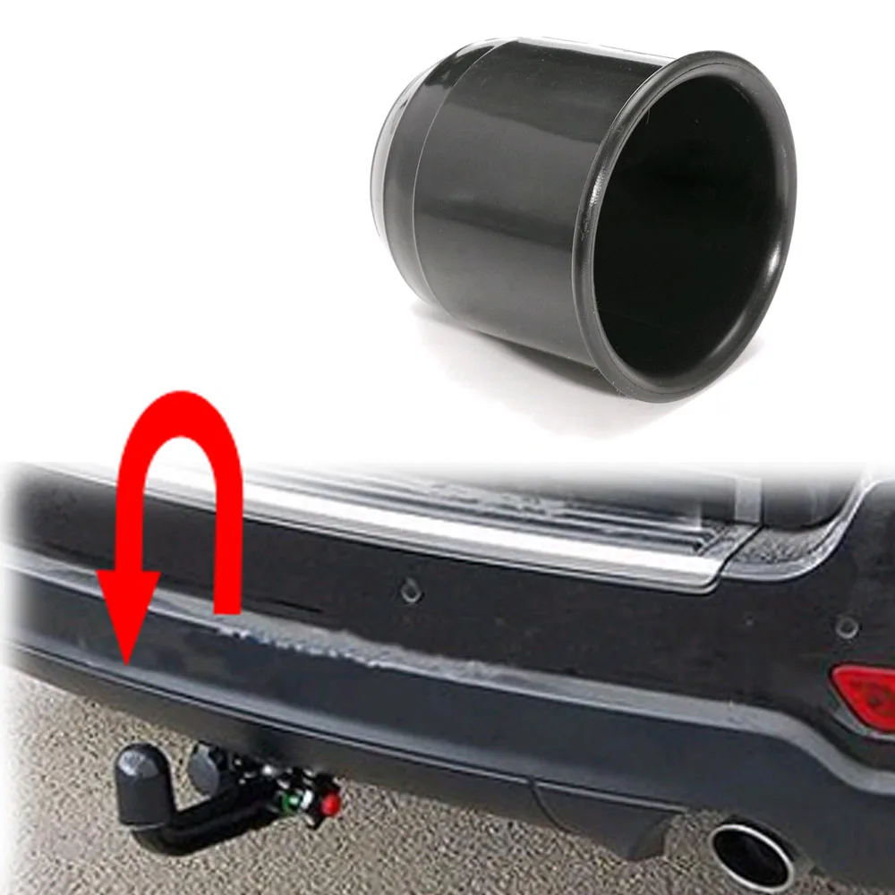 

1pc Universal Car Towbar Ball Cover Car Trailer Protect Ball Cover Car Trailer Hook Protection Cap Auto Exterior Accessories