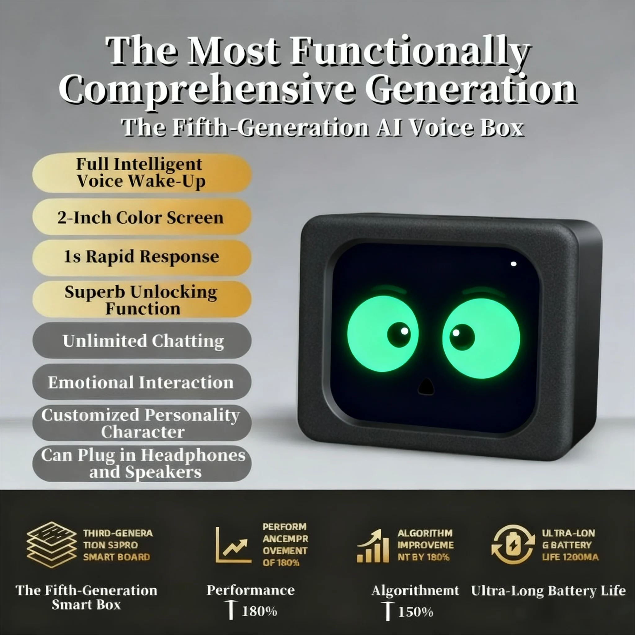 AI روبوت رفيق Chatbot Jarvis GPT ردود الفعل الصوتي التعرف على العاطفة متعدد اللغات دعم هدايا العيد شخصية مخصصة