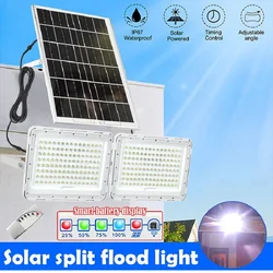 Split 2head Solar LED Light Outdoor faretto solare Super luminoso impermeabile lampione solare proiettore da esterno luce da giardino