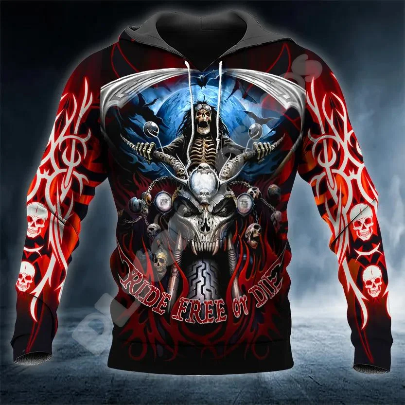 

NewFashion Custom Name Skull Grim Reaper Ghost Tattoo Retro Tracksuit Harajuku 3DPrint Streetwear Casual Funny Jacket Hoodies 11