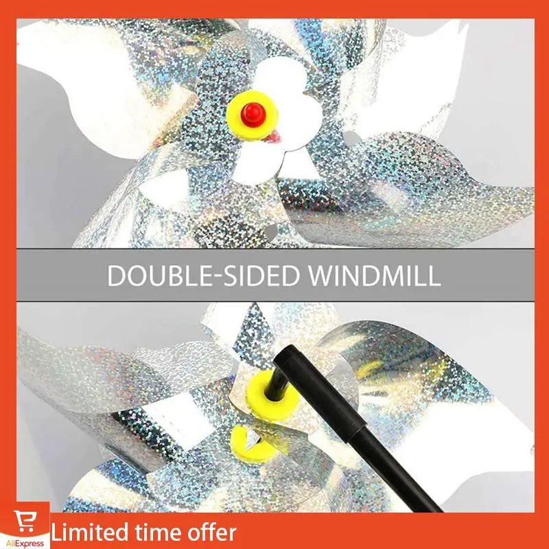 

Fresh 9 Pieces Windmills, Bird Repellent,Fruit Garden,Reflective Windmill, Bird Repellent, Bird Repellent, Reflective Windmill