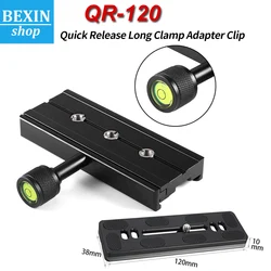 Camera Lens Support Quick Release Long Clamp Adapter Clip for  Arca Swiss Camera Tripod Head Monopod (QR) Quick Release Plate