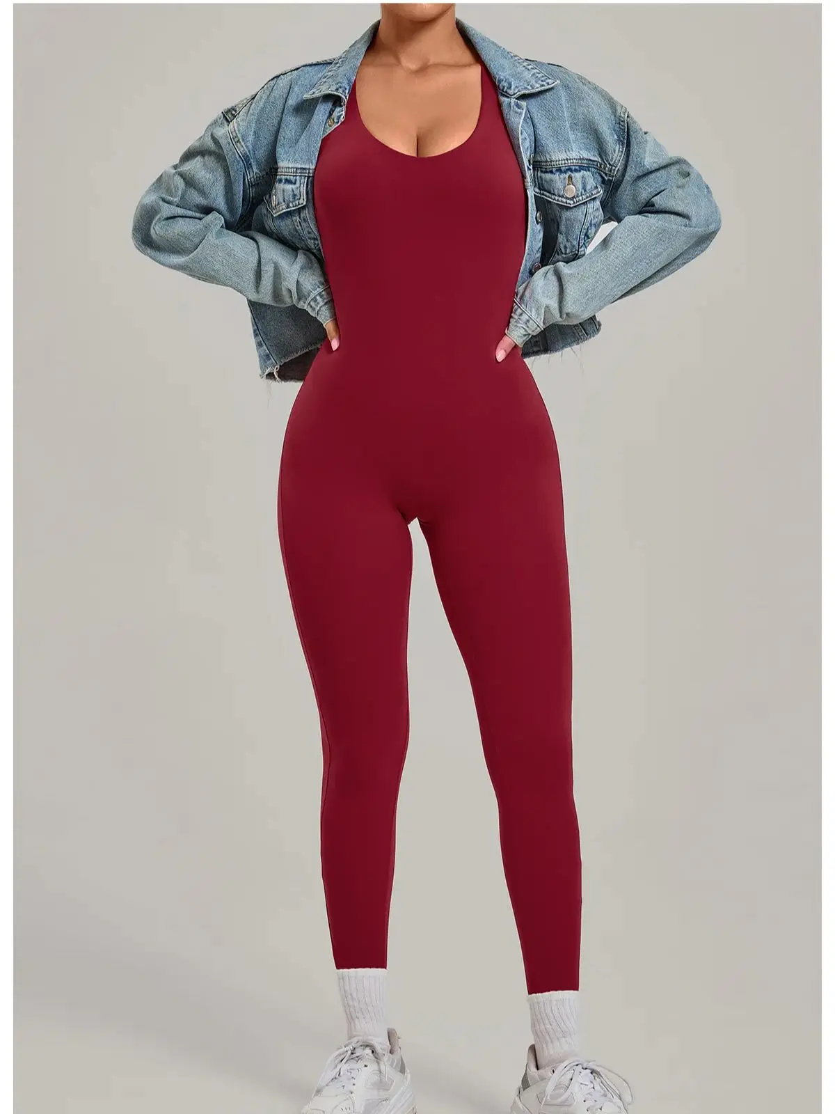 

Женский комплект для фитнеса: комбинезон с открытой спиной, боди для йоги, утягивающий, для занятий спортом на открытом воздухе, быстросохнущая спортивная одежда