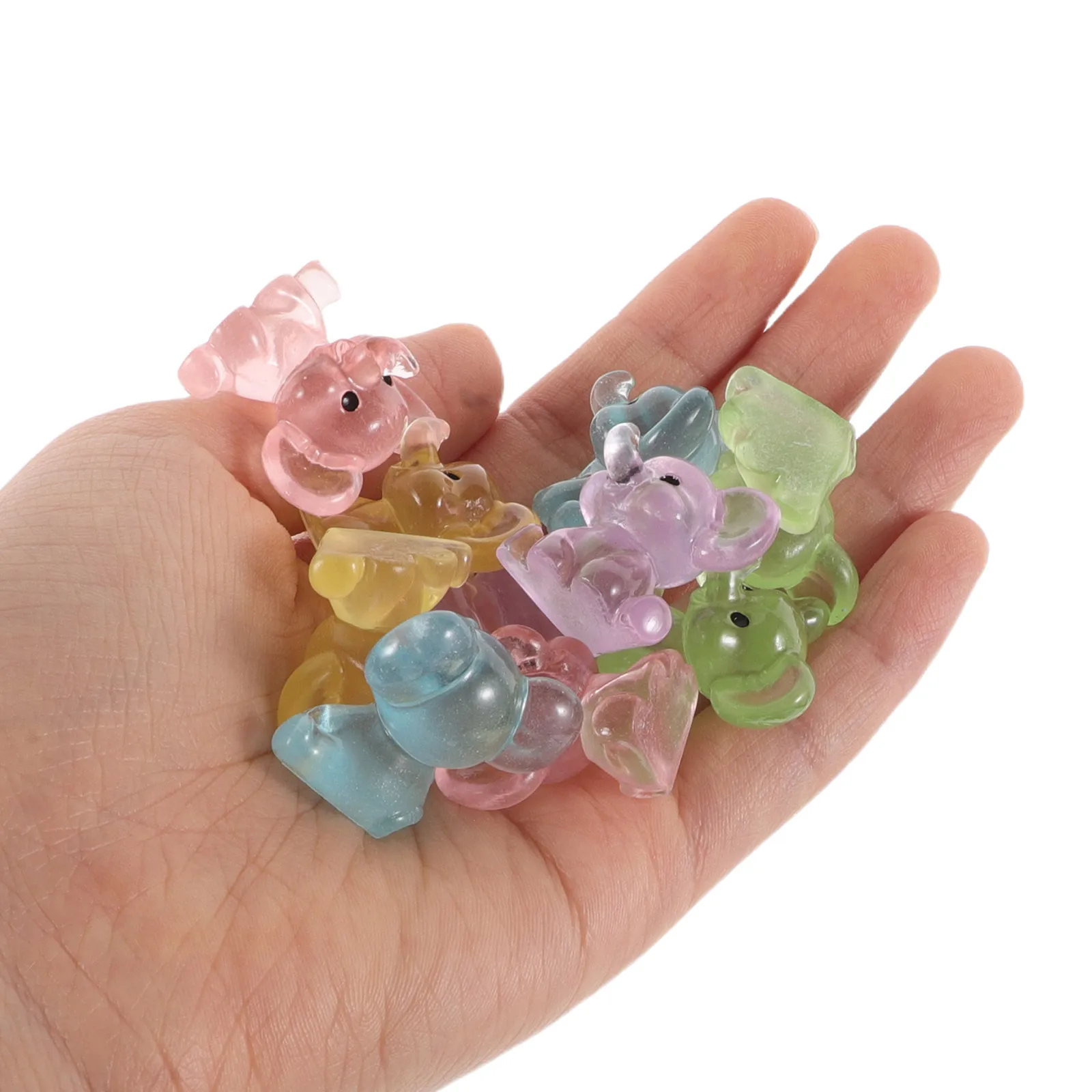 

15pcs Mini Elephant Ornaments Resin Material Home Decor Bedroom Study Children Room Landscape Dollhouse Accessories