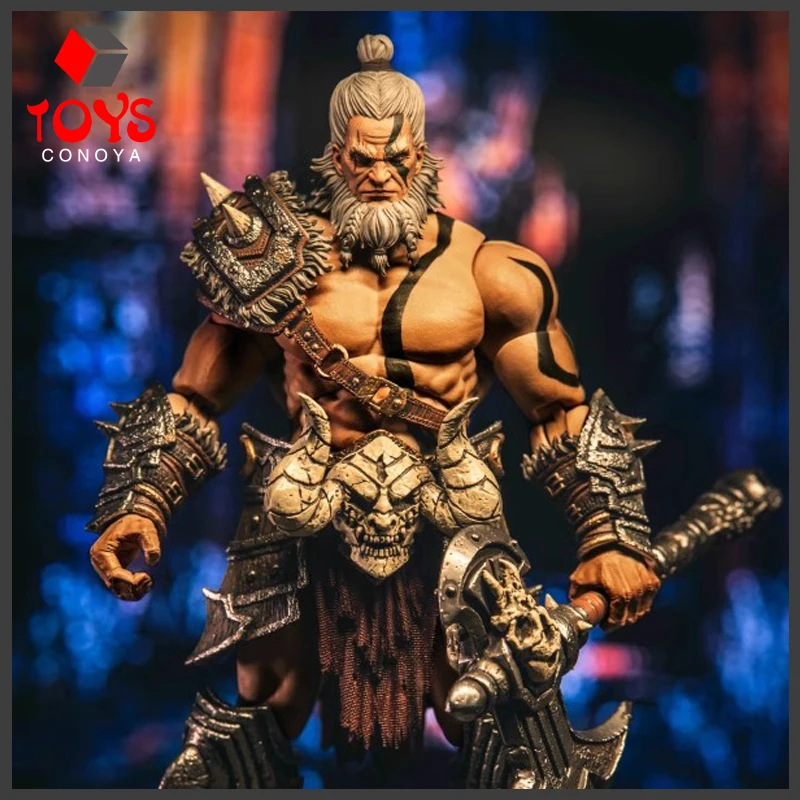 ในสต็อก Nightmare Studio 1/12 DF001 นักรบชาย Double Heas Action Figure 18 ซม.ทหารตุ๊กตาชุดของเล่นสะสม