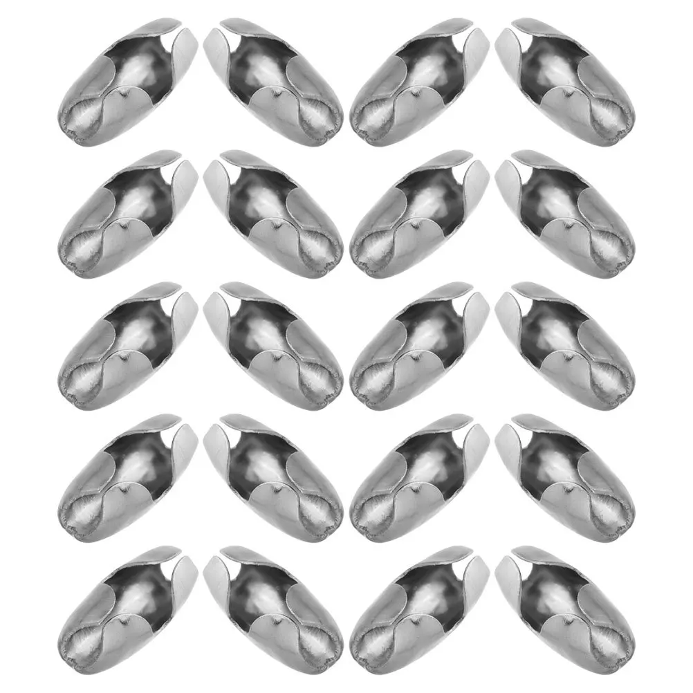 20 قطعة سلسلة الكرة المعدنية موصل المشابك الفولاذ المقاوم للصدأ مطرز سلسلة مقاطع لصنع المجوهرات عقد دي اي واي سوار إكسسوارات