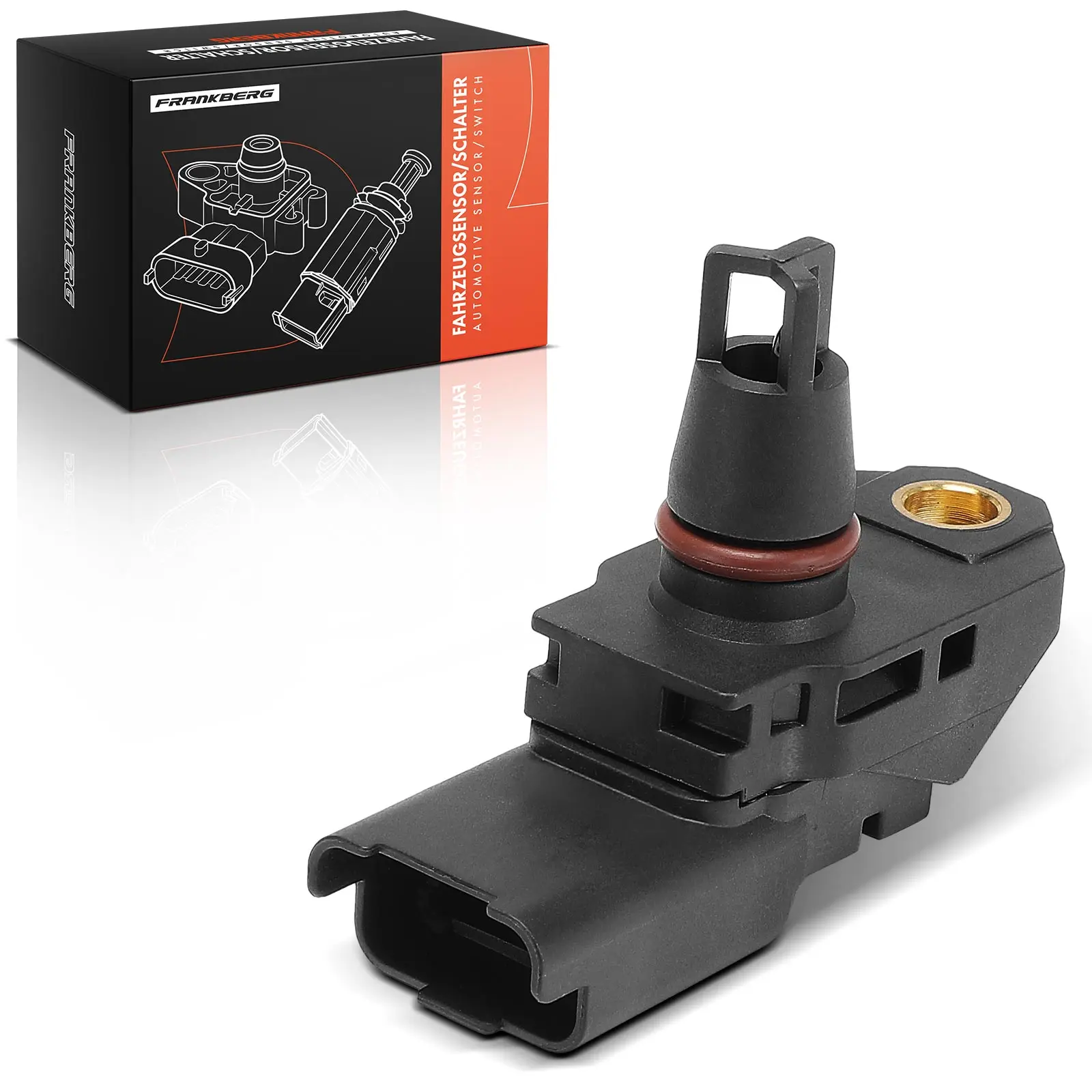Frankberg 1x inlaatdruksensor voor Ford C-Max Focus Citroën C3 DS Peugeot 208 308 Toyota FM5Q12B676AA 1867675 9675541980