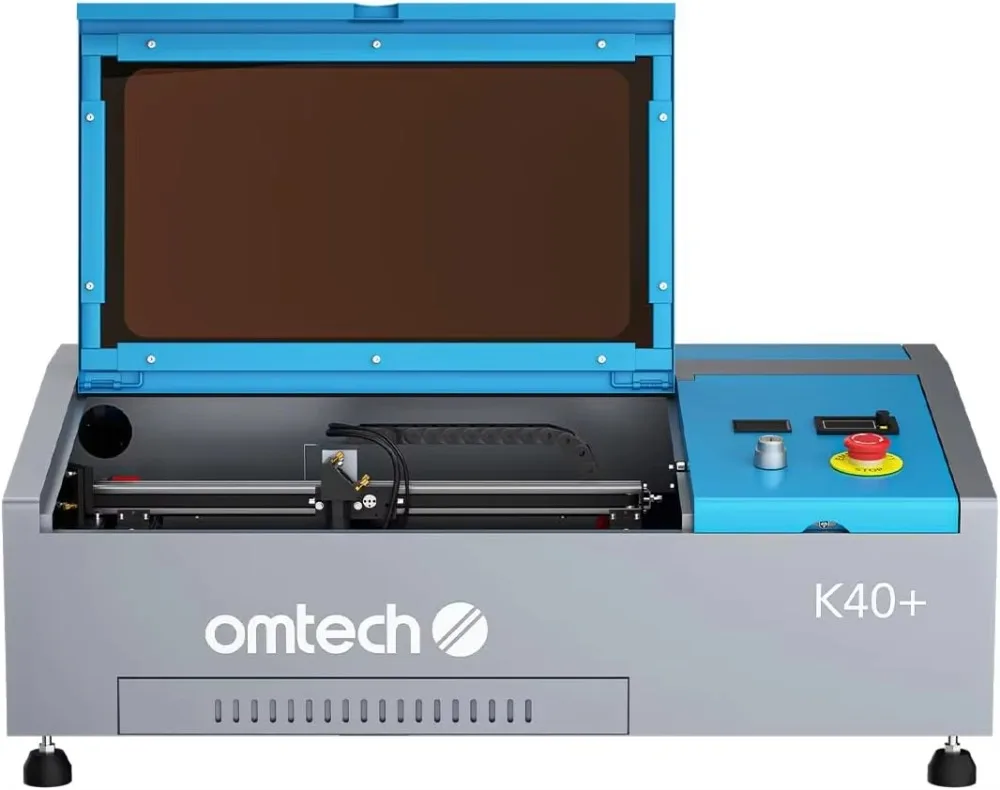 Лазерный гравер Omtech K40 + Co2, настольный лазерный гравировальный станок 8 дюймов X12 дюймов 40 Вт для домашнего использования, Совместимый лазерный прибор Lasergrbl Lightburn