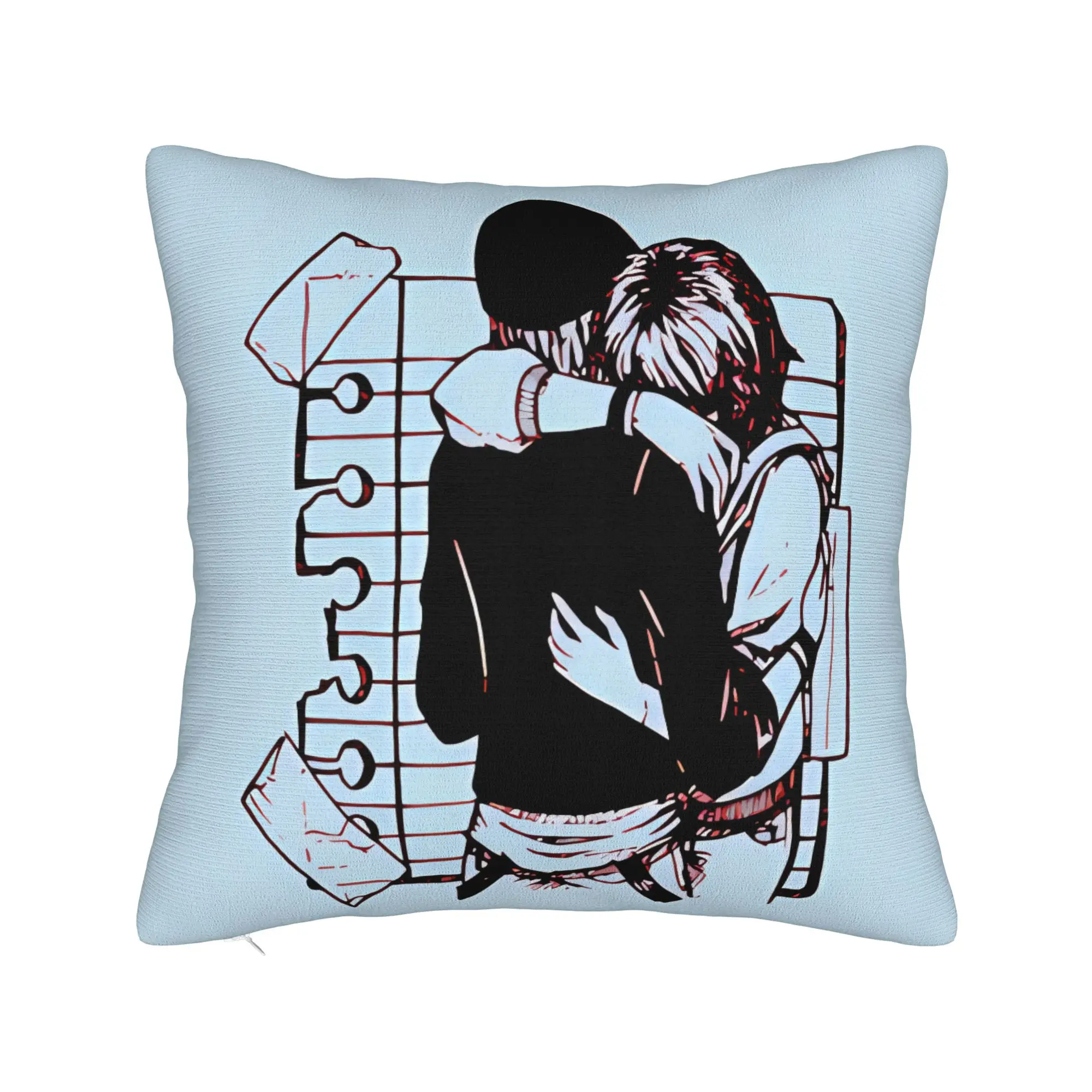 Pillow Case Life is Strange Chloe and Max Soft  Pillow Cover For Sofa Couch Bed Living Room Vintage Pillowcases