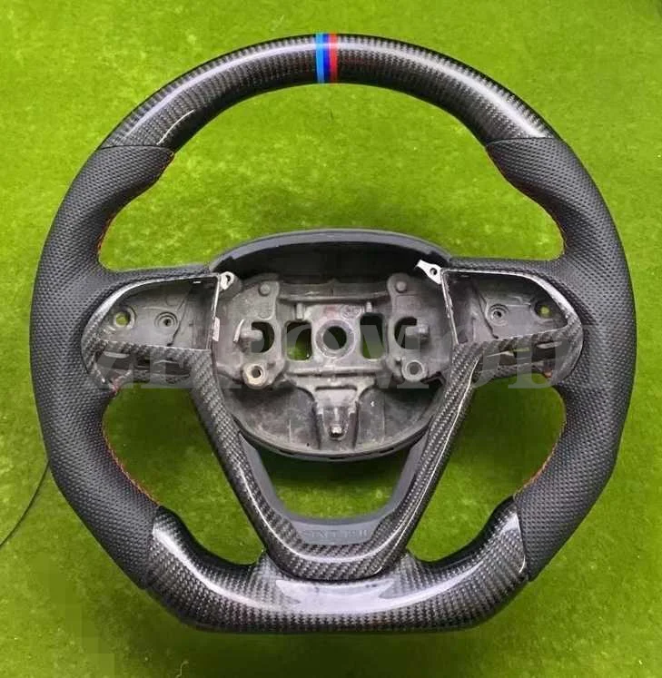 100% Real Carbon Fiber/Leather Steering Wheel For Jeep Grand Cherokee 2015-2020