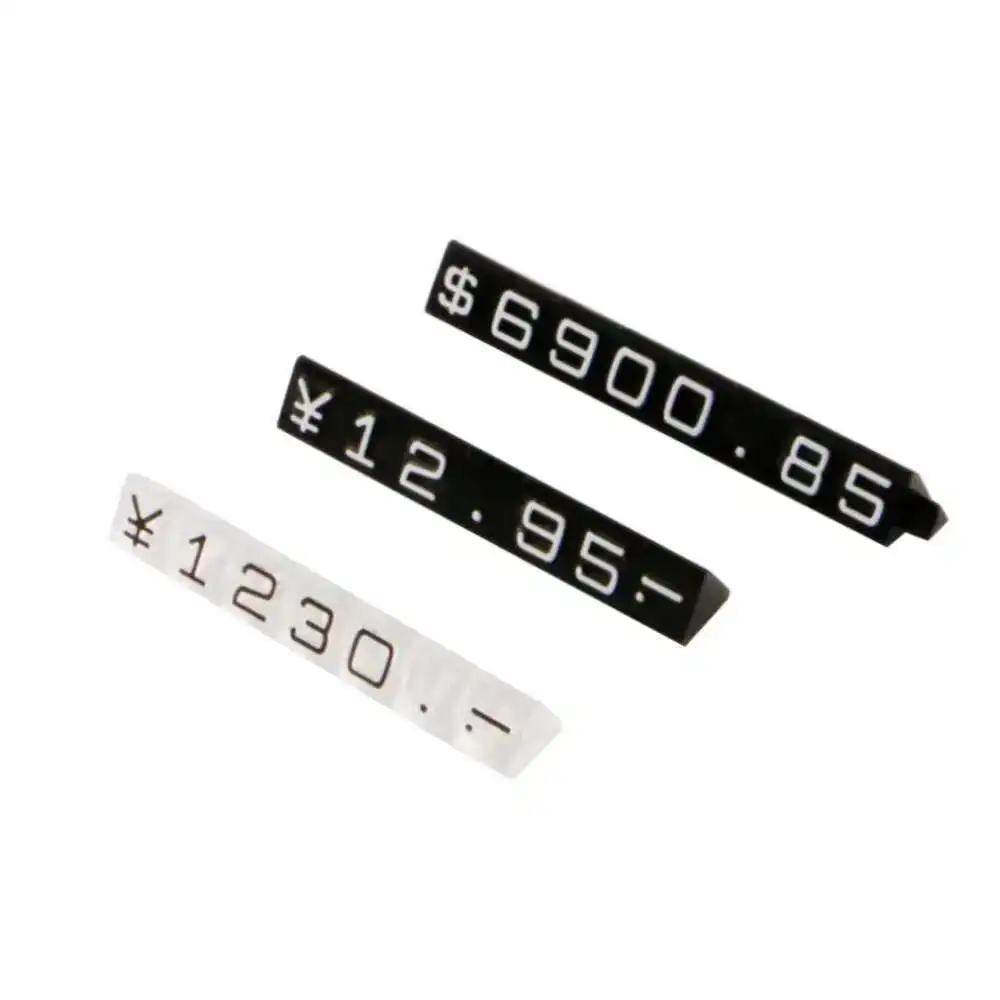 Mini Pricing Tags Dollr Currency Symbols And Numbers Triangle Disassemble And Assemble Digit Cube For Retail Store