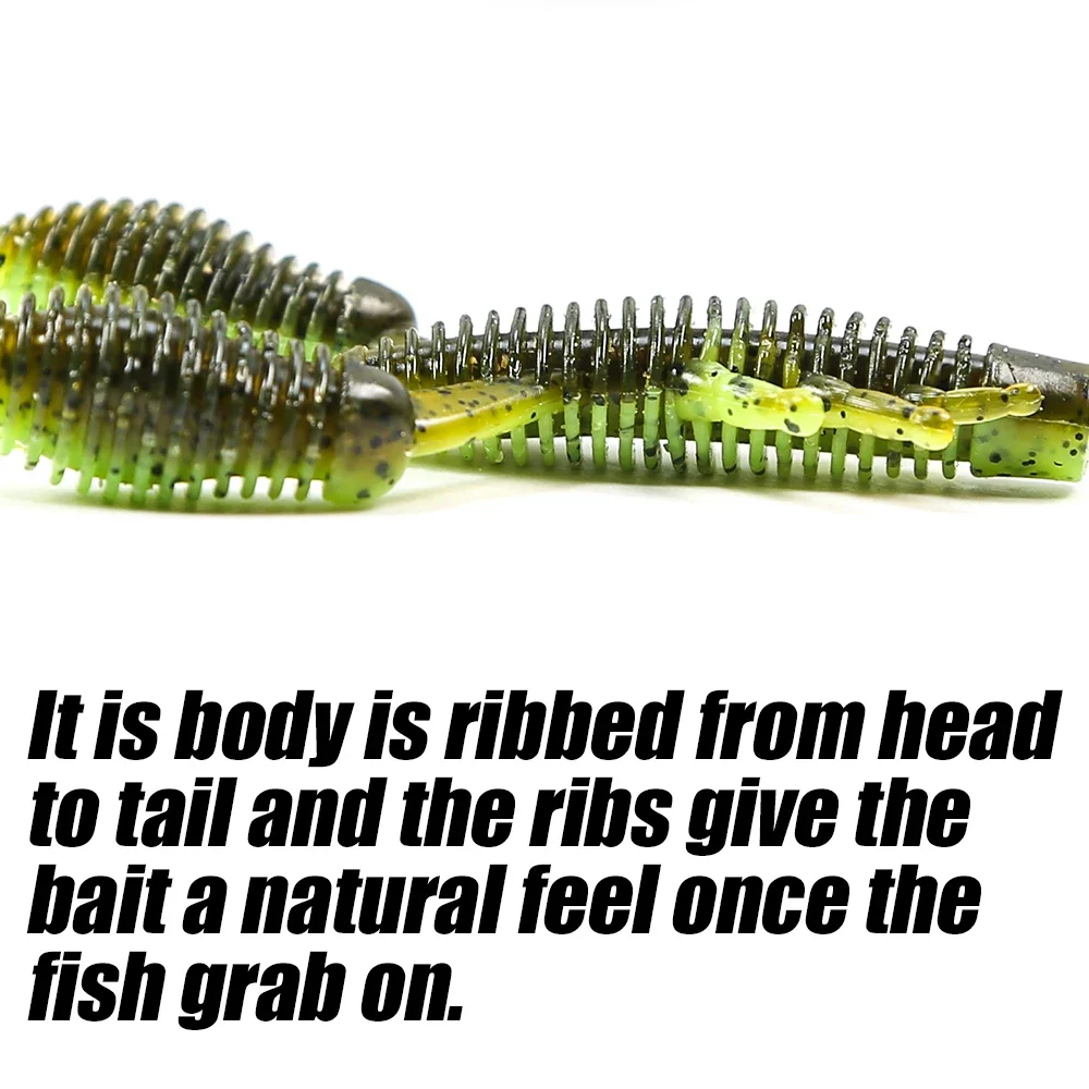 B&U 70mm Soft Fishing Lures Craws Shrimp UV light Soft Plastic Bait Wobblers Bass Lures Saltwater Sea fishing Silicone Baits