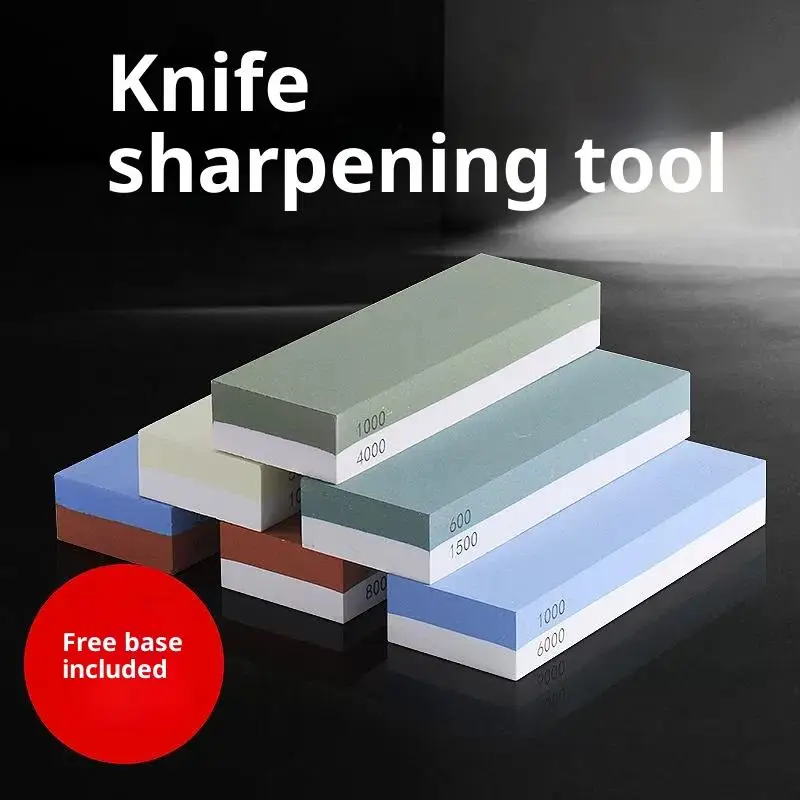 1Pc 400/1000/3000/4000/8000 Grit Whetstone Knife Sharpening 2 Side Carbon Steel Sharpener Knife Chisel Honing Angle Guide
