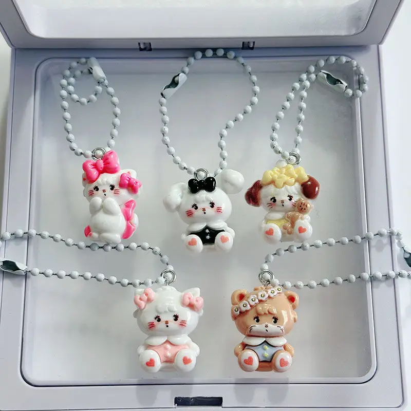 Mikko Doll Key Chain Kawaii Cute Anime Kids Toys Creative Doll Pendant Girl Bag Keychain Decoration Best Friend Holiday Gifts