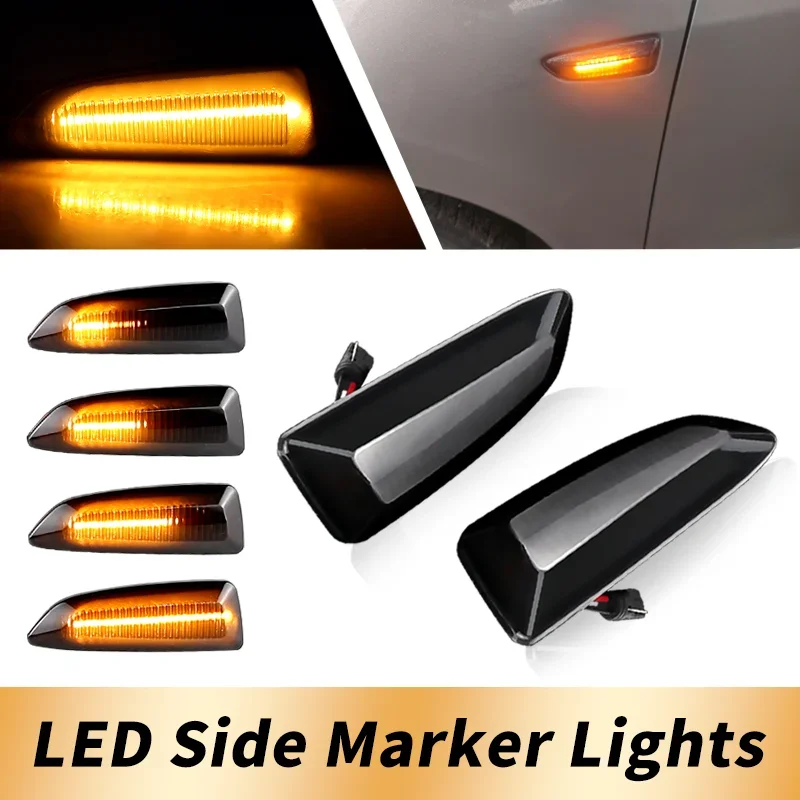 

2 шт. 12 В Canbus для Opel Zafira Insignia Grandland Buick Regal светодиодные динамические указатели поворота боковые габаритные фонари автомобильные аксессуары