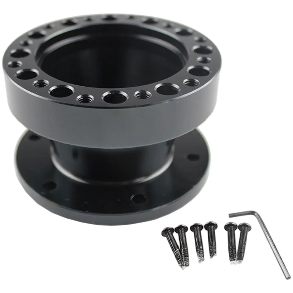 

Car Steering Wheel Riser Adapter Extension Base Aluminum Alloy 76mm 51mm and 101mm Sizes for Improved Ergonomics Black Gold