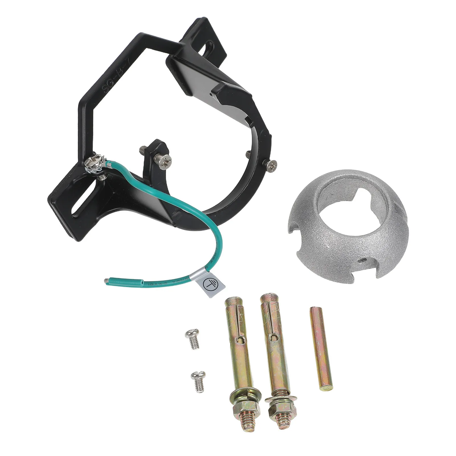 1Set Ceiling Fan Mounting Bracket Metal Support Sloped Ceiling Mount Kit Hanging Adapter Heavy Duty Balancing Bracket