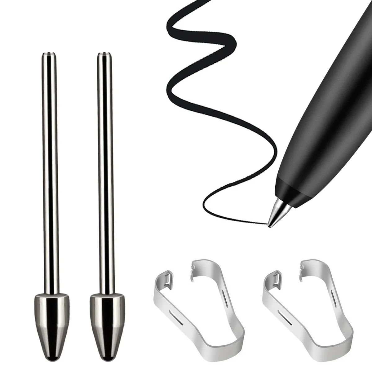 

GUUGEI Replacable Pencil Nib for Samsung Tablet S6 Lite S7 S9 Note10/20 Titanium Alloy Touch Stylus S Pen Tip Wear Resistant