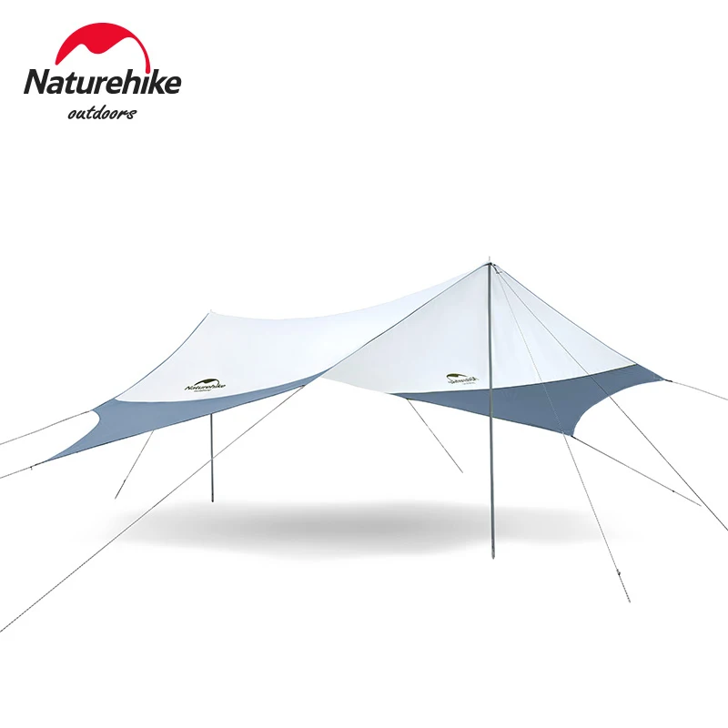 Naturehike Outdoor Hexagon Canopy 150D Sunscreen Garden Beach Tarp UPF 50+ Ultralight Camping Awning Rainproof Big Space