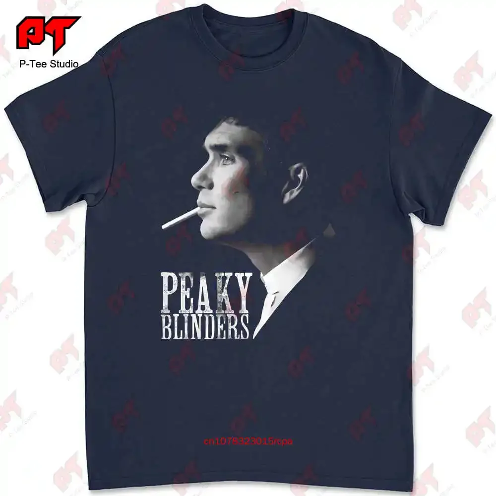 Peakkyy Blinderrss T Shirt Men Tommy Shelby O Neck 100 Cotton New 9WIE