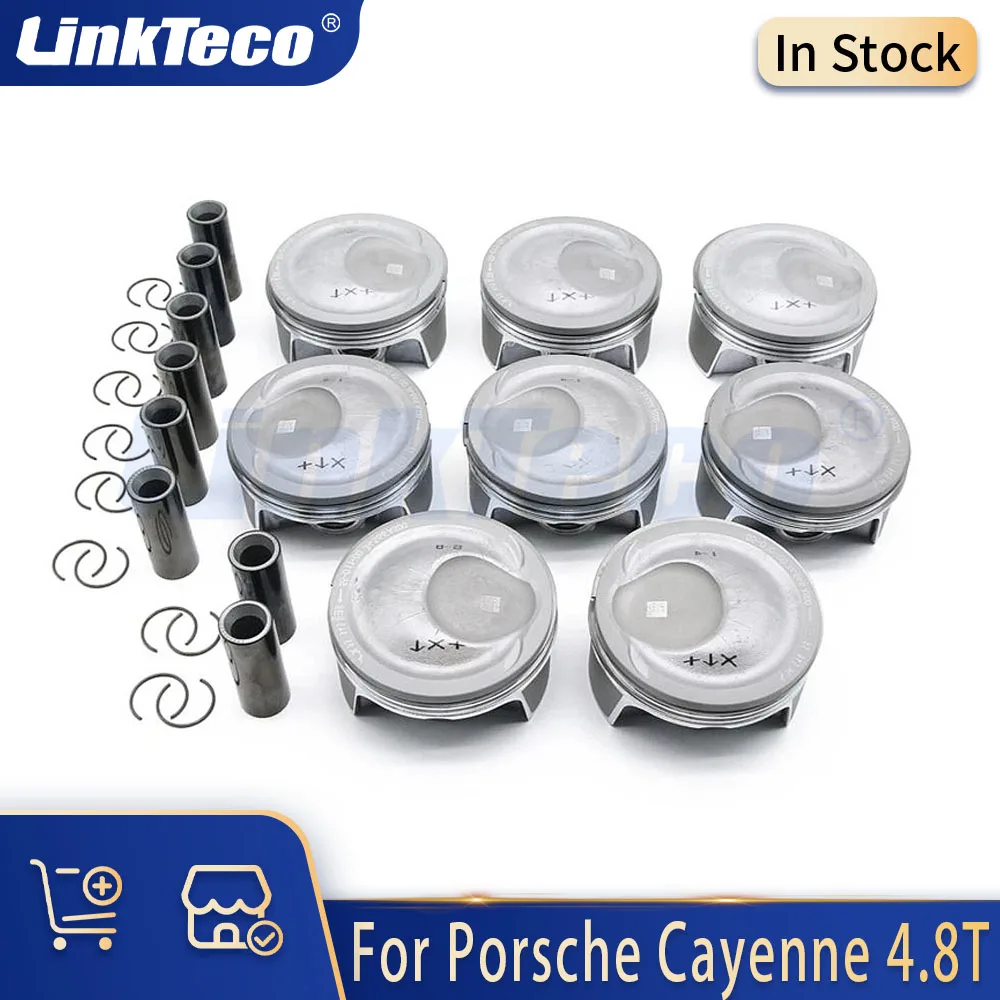 

Детали двигателя, комплект поршневых колец 96 мм STD, подходит для 4,8 T L для Porsche Cayenne Panamera Turbo S 955 957 970 4,8L M48.51 M48.52 M48.70 GAS