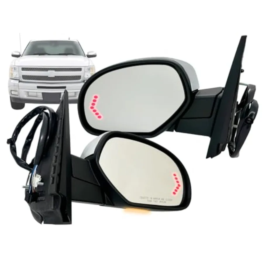 

Сменное складное зеркало APA для Silverado Sierra Yukon Tahoe Suburban Avalanche 2007-2013 годов с сигнальным калюжком и памятью Ch