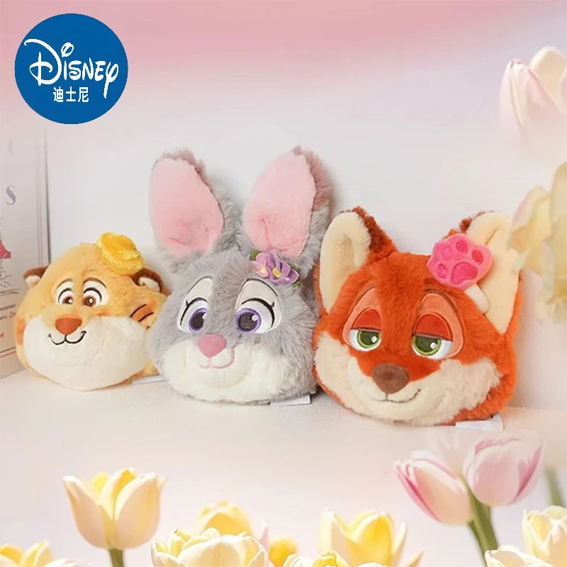 

Disney 2025 Genuine Zootopia Judy Nick Leopard Police Officer Spring Flower Coin Purse Pendant As A Birthday Gift for Girls