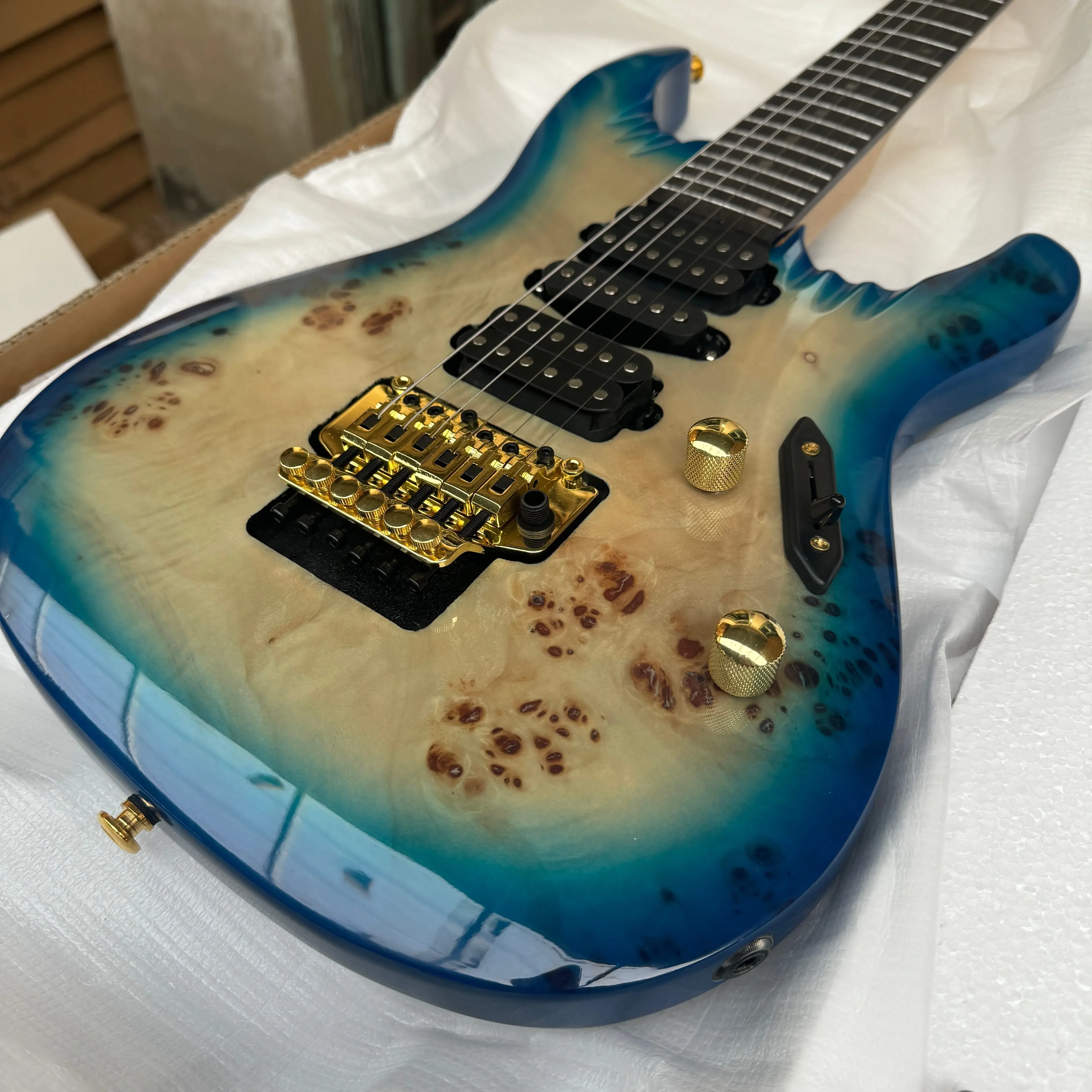 Blue High Beauty Blues Jazz Pop Handcrafted Fixed Bridge Rock Music Electric Guitar PRS Free Delivery
