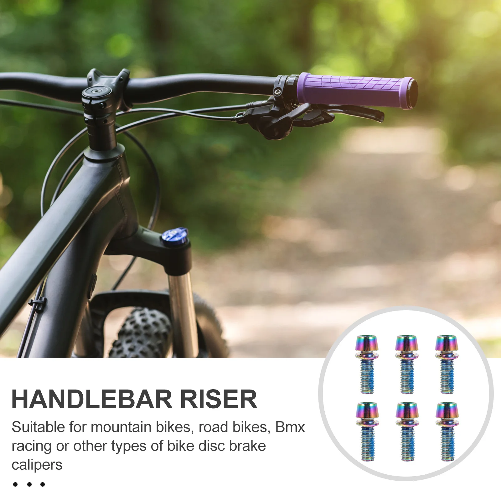 

6Pcs Sturdy Rotor Screws Titanium Alloy Professional Bike Disc Brake Cycling Supplies Bike Disc Brake Kit Cycling Supplies