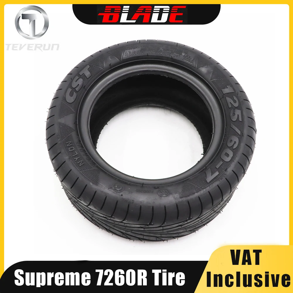 Original Outer Tire For Teverun FighterSupreme 7260R Electric Scooter 125/60-7 Front Rear Tubeless Tire 13inch Tyre Parts