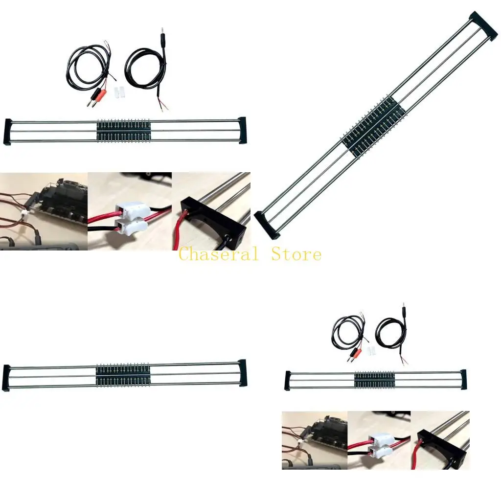 

E7CE 1 Scale 50cm Model Railroad Track Bearing 8 Roller Train Track Railway Part for Custom Train Treadmill Track
