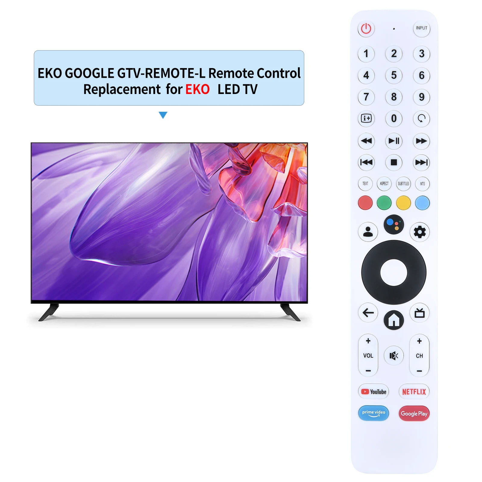 New Voice Remote Control for EKO GOOGLE GTV-REMOTE-L