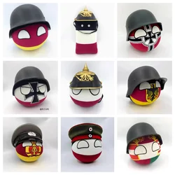 Countryballs Plush Doll West Germany Prussia German Austro-Hungarian Country Ball Polandball Stuffed Pillow Toy for Gift