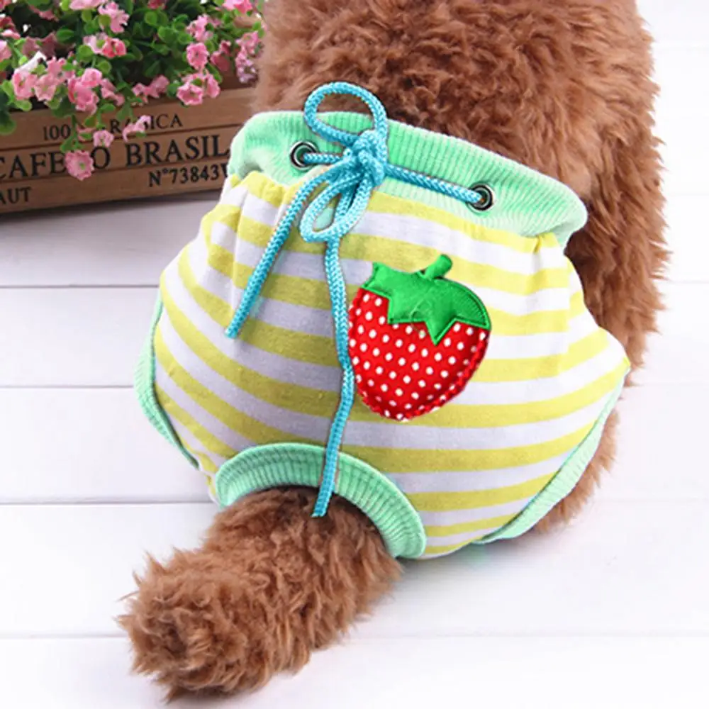 Female Dogs Diaper Pants Sanitary Female Dog Pants Diapers Physiological Sanitary Short Panty Nappy Underwear Small Medium Dogs