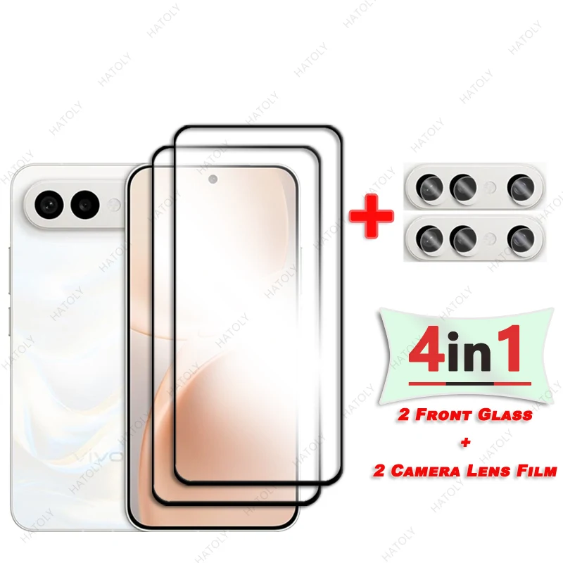 

For vivo S50 Pro mini Glass Screen Protector For vivo S50 Pro mini 5G Film Black Edge Protective Film Camera Lens Protector