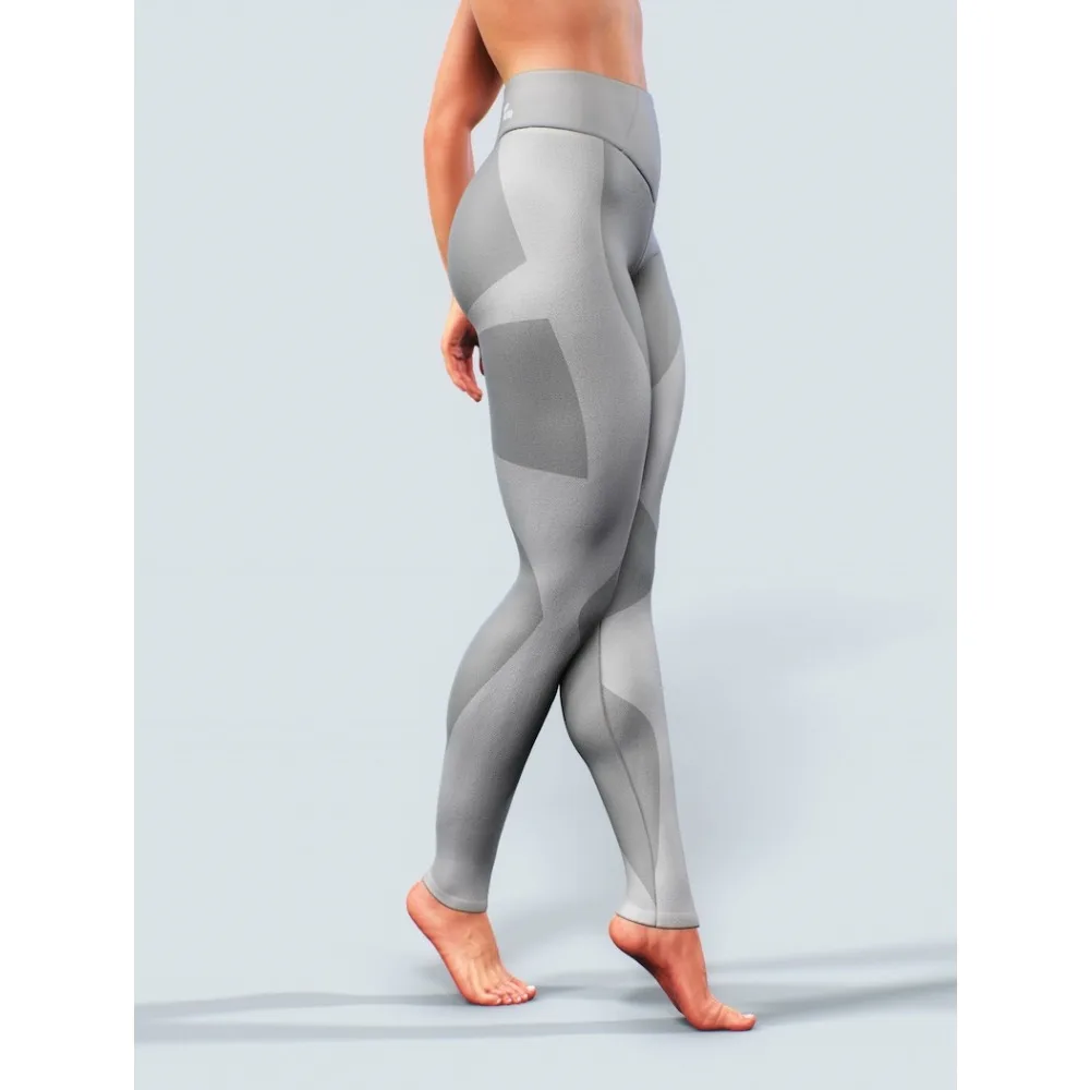 Leggings de escultura corporal de virilha aberta cinza mulheres activewear moldar calças de yoga vestuário de fitness calças de treino atlético pano de ginástica