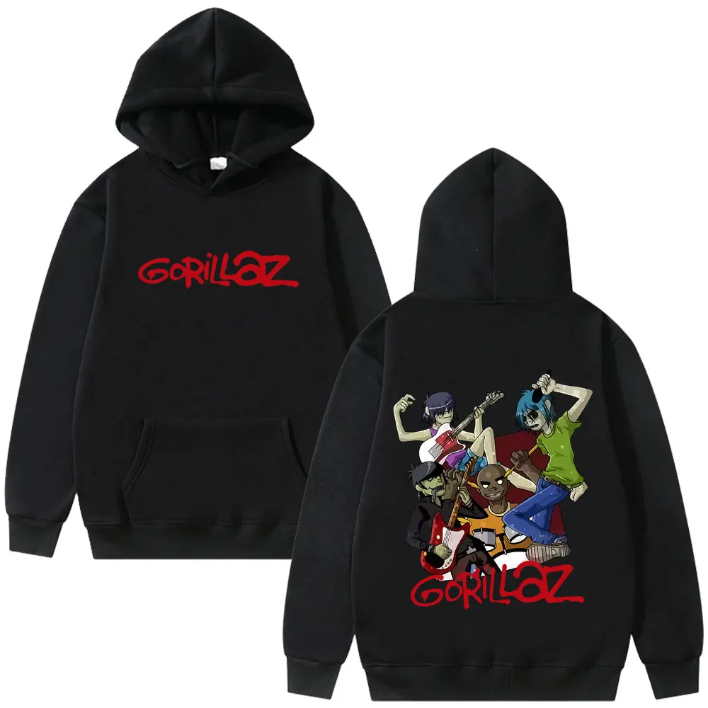 

Rock Band Gorillaz Print Hoodie Male Vintage Casual Fleece Cotton Pullover Hoodies Men Women Hip Hop Gothic Oversized Tracksuit