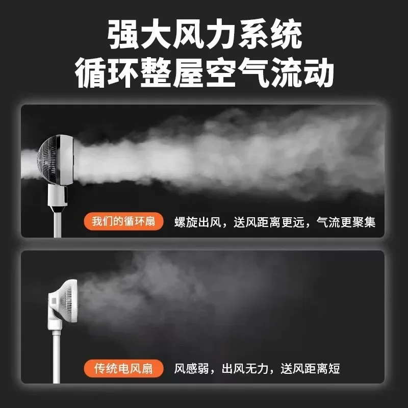 newAir Circulation Fan Intelligent Voice Remote Control Three-speed Adjustment Electric Fan Vertical Desktop Convection Fan Floo