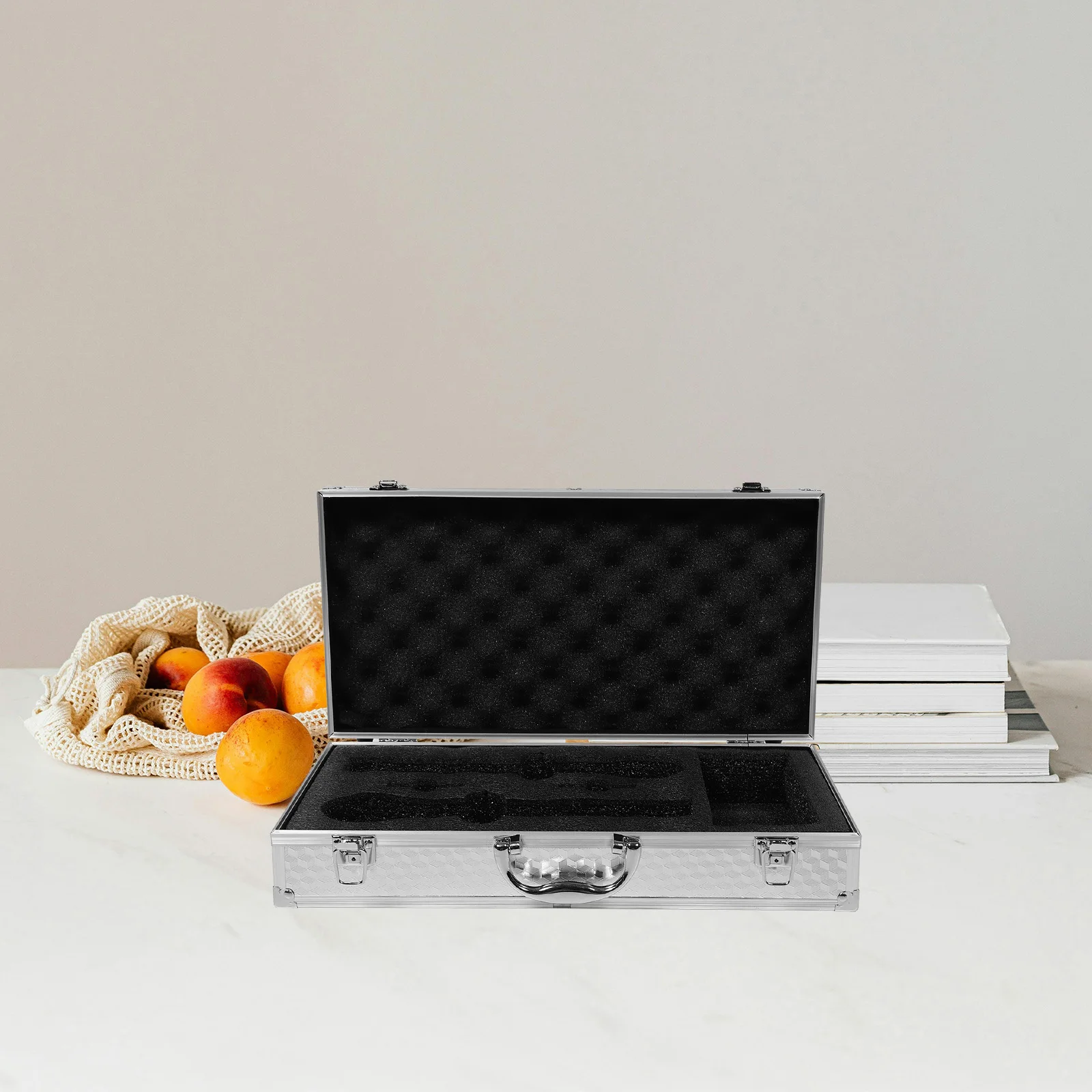 

Microphone Protection Case Handheld Aluminum Alloy Carry Box Shock Absorbing Foam KTV Travel Storage Solution Electronics