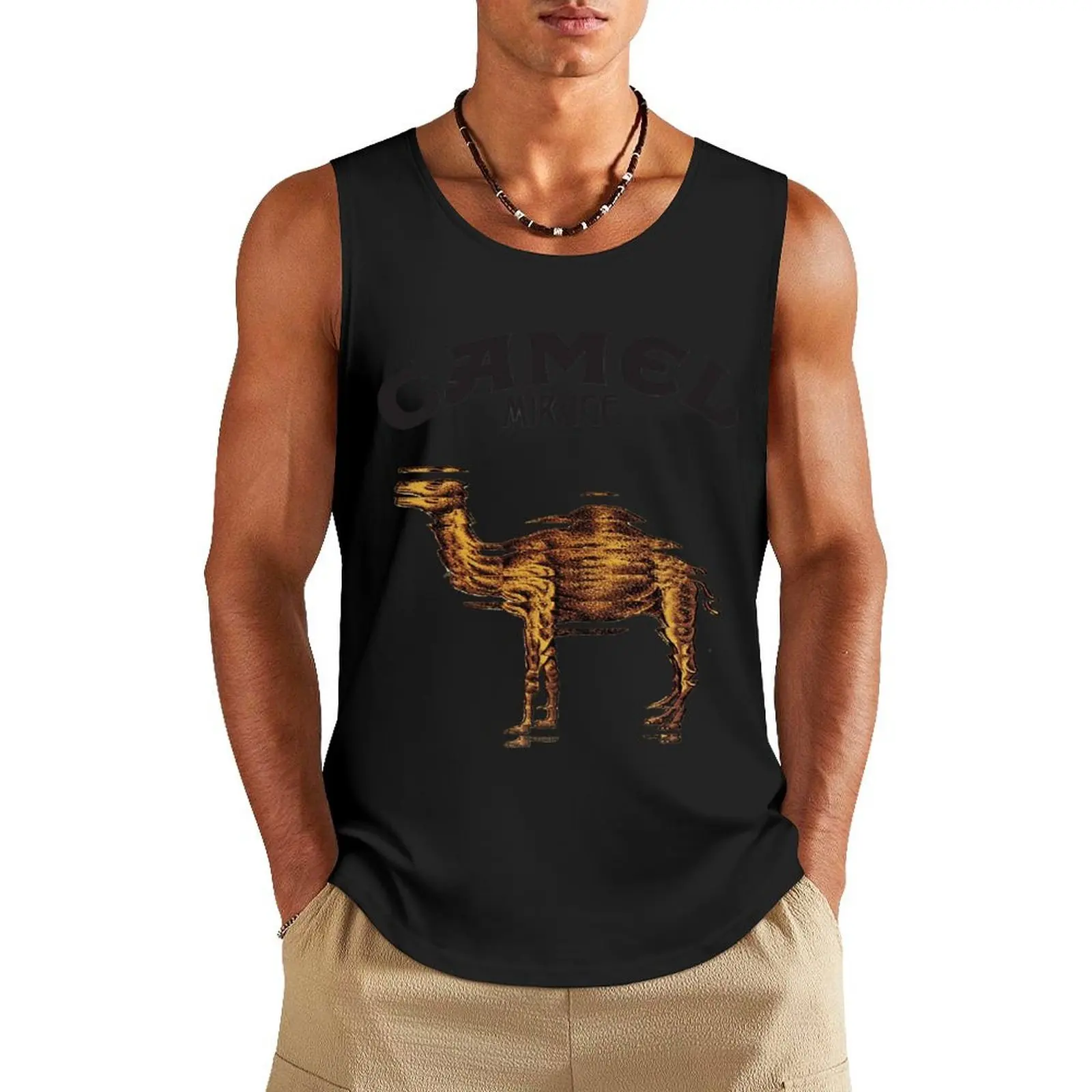 

Camel Mirage Band Tank Top Men's t shirt fashion 2025 man T-shirts men