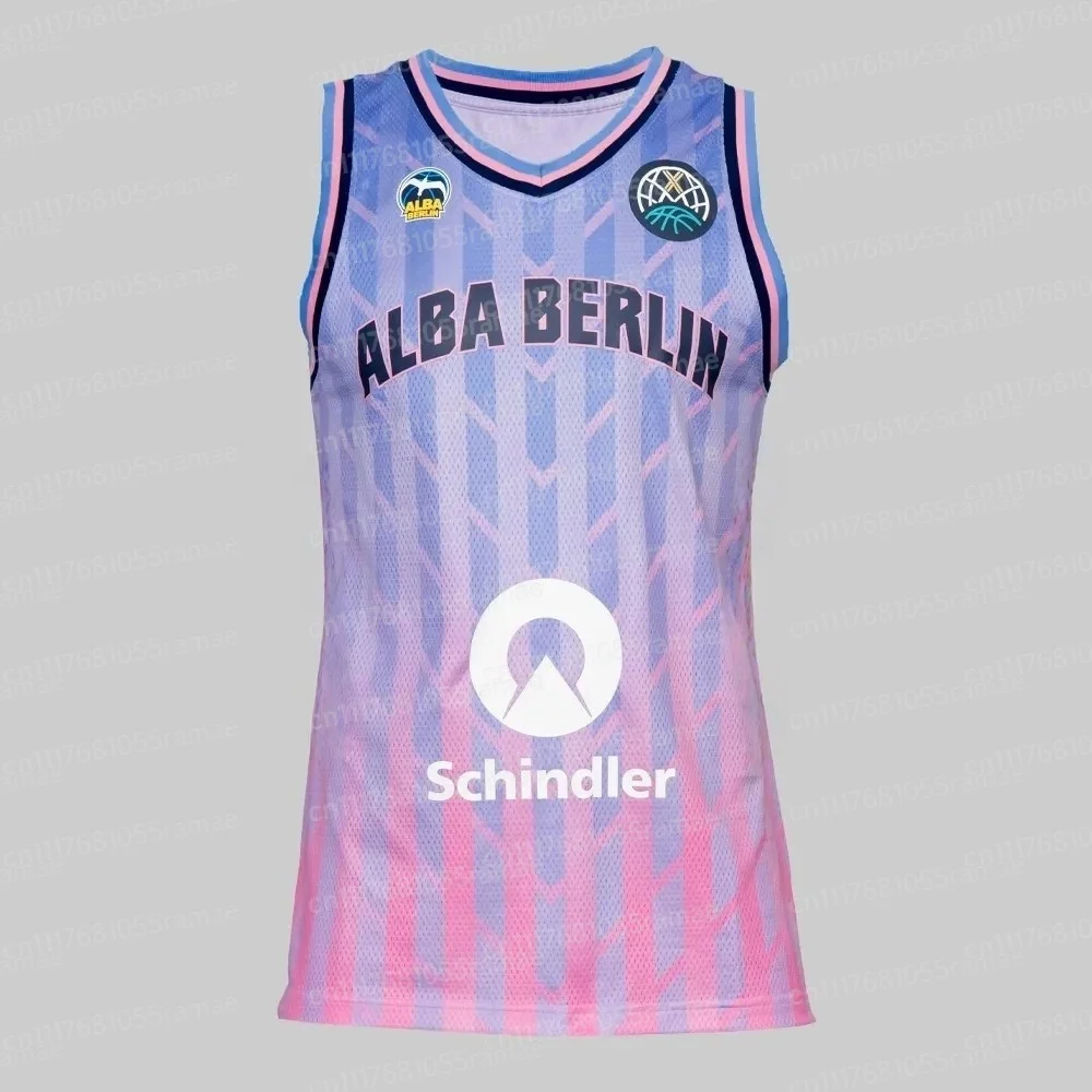 ALBA BERLIN Erstes BCL-Heim-Basketballtrikot, schnelltrocknendes Sport-T-Shirt für Herren, Kleidung, T-Shirt, Y2k, Damen, passend für die ganze Familie. – Detail 5